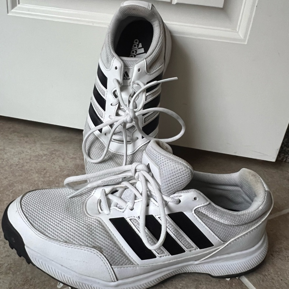 Adidas Men's White and Black Athletic Shoes